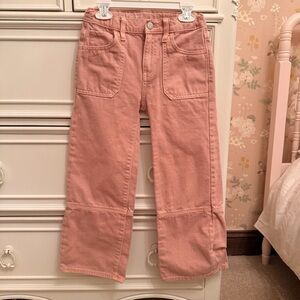 Old Navy Girl’s Pink Wide leg baggy high rise jeans